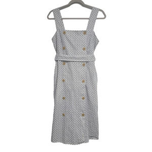 A New Day Blue and Gold Midi Dress